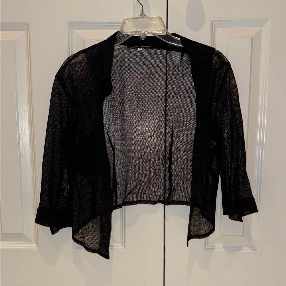 Chic Black Sheer Women's Shrug
